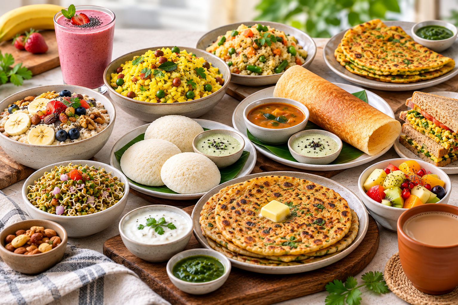 10 Popular Indian Breakfasts and How to Make Them Healthier